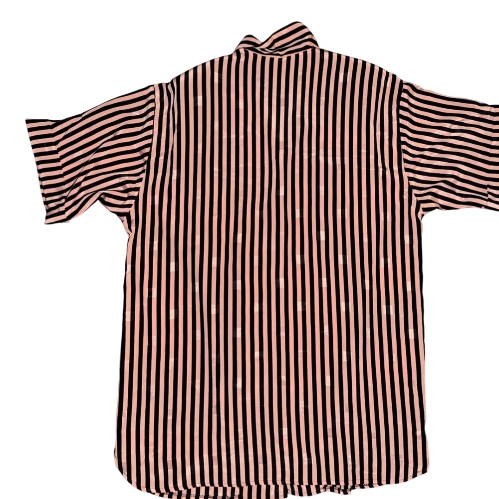 Vintage John Phillips Striped Button Up Top Shirtdress Womens 24 made USA - Picture 2 of 5